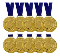 Kit 75 Medalhas Metal Premiação Honra Mérito 36mm Esportivas