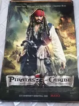 Afiche-póster De Película De Cine Original Piratas De Caribe