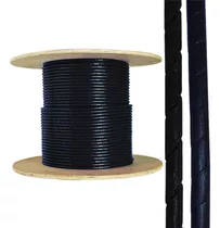 100 Mt Guaina Organizador Preto Espiral Tubo Tube Guia 6,2mm