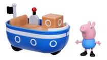 Pequeño Bote + George Peppa Adventure Hasbro Juguete Febo