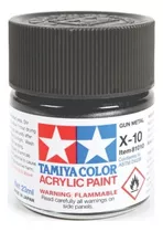 Pintura Tamiya X-10 Gun Metal X10 Acrilica 23 Ml. Modelismo