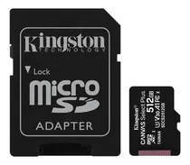 Tarjeta De Memoria Kingston Sdcs2/512gb  Canvas Select Con Adaptador Sd 512gb