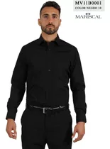 Camisa Color Negro, Mariscal Moda Hombre, Modelo Mv11b0001