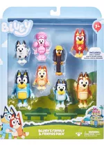 Set De Muñecos Pack X8 Bluey Familia Y Amigos Ltf Shop 