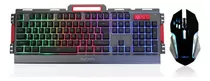 Teclado Gamer Exbom Bk-g3000 Metal Com Iluminação Led