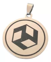 Medalla De Acero - Antahkarana - Grabado Láser. Petrarca1
