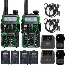 Handy Baofeng Uv5r 8w Kit X 2 Walkie-talkie Uhf-vhf + Extras
