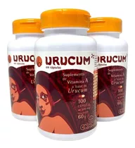 Urucum (500mg) - Kit 3 Frascos Com 100 Cápsulas - Chamed