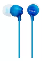 Auriculares In Ear Sony De 9mm Internos Mdr-ex15lp Color Azul