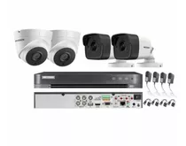 Kit 4 Camaras De Seguridad Vigilancia Cctv 5mp Hikvision 