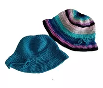 Gorro Mod. Piluso Tejidos En Crochet / Sombrero Bucket Hat