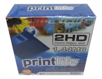 Disquete Printlife 2hd 3.5 Cx. Com 10 Unidades