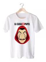 Remera Blanca La Casa De Papel - Serie/peli