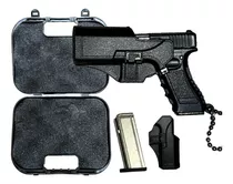 Llaveros De Moda Armas De Fuego Pistola Replica Glock Negra