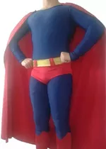 Disfraz Traje Catsuit Superman Algodon C Lycra A Medida