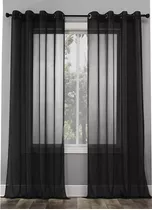 Ruthys Textile 2 Piece Window Sheer Curtains Grommet Pa...