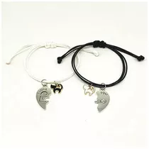 Pulsera Manilla Bracalete Parejas Gatos Regalos Amor Novios