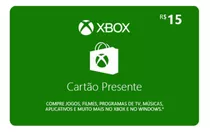 Gift Card Xbox 15 Reais Cartão Presente Envio Imediato