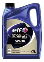 Aceite Elf Evolution Fulltech Msx 5w30 Sintético 4 Litros