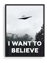 Pòsters Haus And Hues The X Files I Want To Believe Poster 