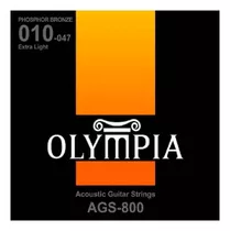 Encordado Cuerdas Guitarra Acústica Olympia Ags-800 Phosphor