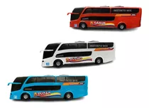 03 Onibus Buzão Brinquedo Infantil Criança 25cm Promoção 