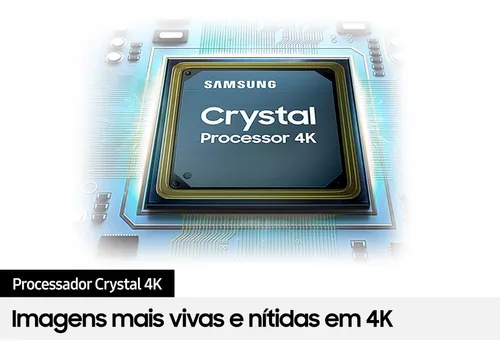 Smart Tv 50'' 4k Uhd 50cu7700 2023 Preta Samsung