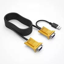 Cabo Mt-viki 1 8m (6 Pés) 2 Em 1 Usb Vga Kvm Para Usb