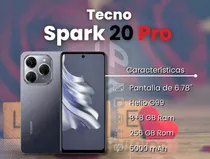 Tecno Spark 20 Pro 256gb 8+8 Gb Ram Dual Sim Lte 4g 2x1 150 