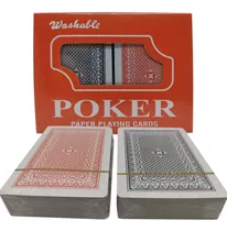 Baraja Poker Cartas De Poker Juego Azul Y Rojo