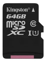 Tarjeta De Memoria Kingston Con Adaptador Micro Sd 64gb +