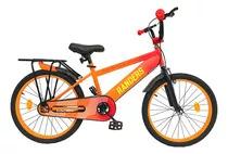 Bicicleta Infantil Rodado 20 Con Parrilla - Randers Naranja 20  