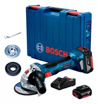Amoladora Esmeril Bosch 5'' Gws 180-li + Kit 2 Baterias 4 Ah