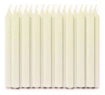 Pacote De Velas Palito 10 Velas Brancas 18cm 100% Parafina