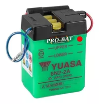 Bateria Para Motos Yuasa 6n2-2a 6v2ah Incluye El Liquido