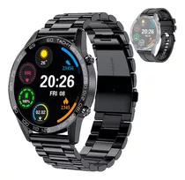 Reloj Inteligente Bluetooth Pantalla Táctil Smartwatch Color De La Caja Blanco Color De La Malla Negro Color Del Bisel Negro