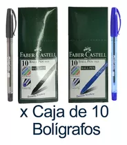 Bolígrafos Lapiceros Plumas Faber Castell. Negro / Azul