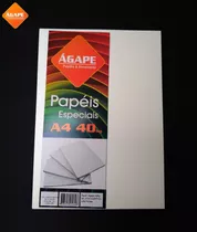 Papel 40kg 120g   Kiti Com 5 Pacotes   A4 50fls 