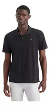 Polera Hombre Polo Rib Collar Regular Fit Negro Dockers