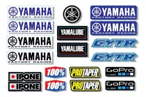 Pack Calcos Stickers Yamaha Moto Atv - No Plancha 19 Unid.