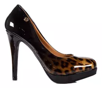 Zapatos Stilettos Mujer Lady Stork Animal Print Nadia 