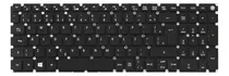 Teclado Para Notebook Aspire A515-51-51ux - Wifi F2 Cor Preto Idioma Português Br