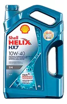 Shell Hx7 Helix 10w40 , 4 Litros, Con Doble Sello  