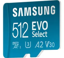 Tarjeta Micro Sd Samsung Evo Select 512gb A2 V30 U3 130 Mb/s