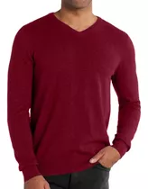 Sweater Cuello V Hombre Tejido Ultra Suave Básico Closet