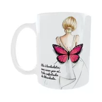 Caneca Cerâmica Estampada Presente Lembrancinha Mulher J65