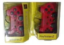 Joystick Playstation Sony Rojo Combo X2 Unidades