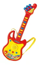 Brinquedo Mini Guitarra Eletronica Infantil Música Luz