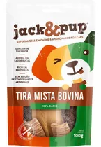 Petisco Snack Jack E Pup Tiras Mista Bovina Para Cães 100g