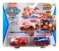 Spin Master  Off Road Mud Paw Patrol, Coches True Metal De Skye, Chase Y Marshall 1:55